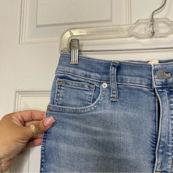 Madewell Petite 10" High-Rise Skinny Jeans in Wheeler Wash Sz 28P - Picture 7 of 11